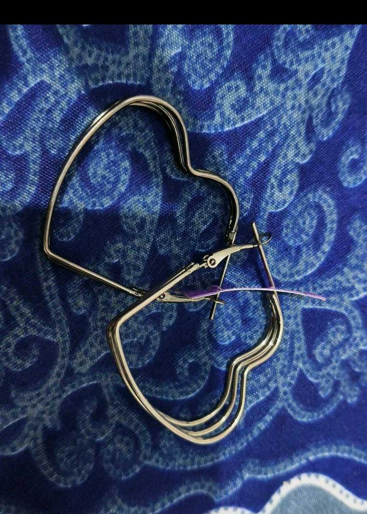 Heart Hoop Earrings