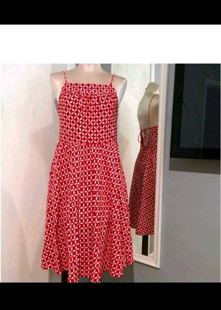 LOFT Multicolor A-line Midi Dress Free Delivery