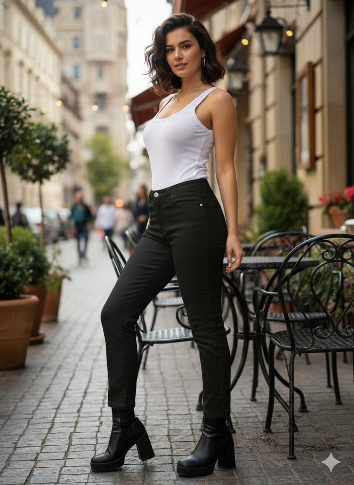 M@64 Size-30 Black Skinny Jeans