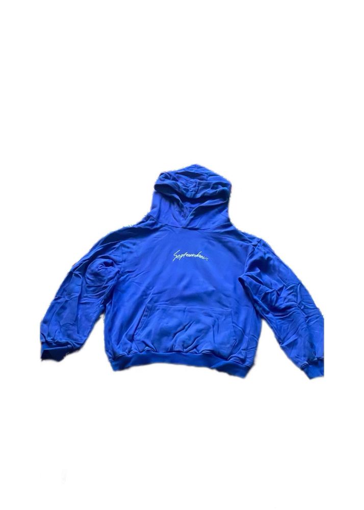 Blue oversized September Hoodie