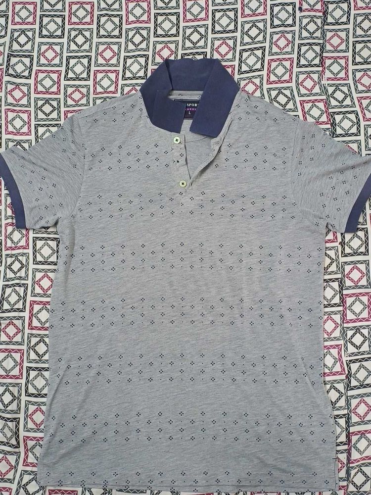 Stylish Grey Polo Shirt