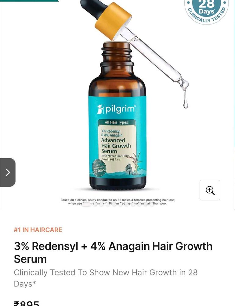 Pilgrim 3% Redensyl + 4% Anagain Hair Growth Serum