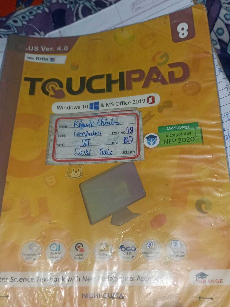 Touchpad Computer Class 8