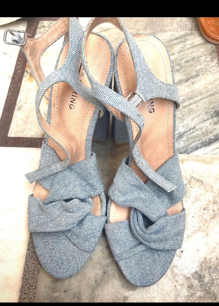 Fancy Blue Heels Unused