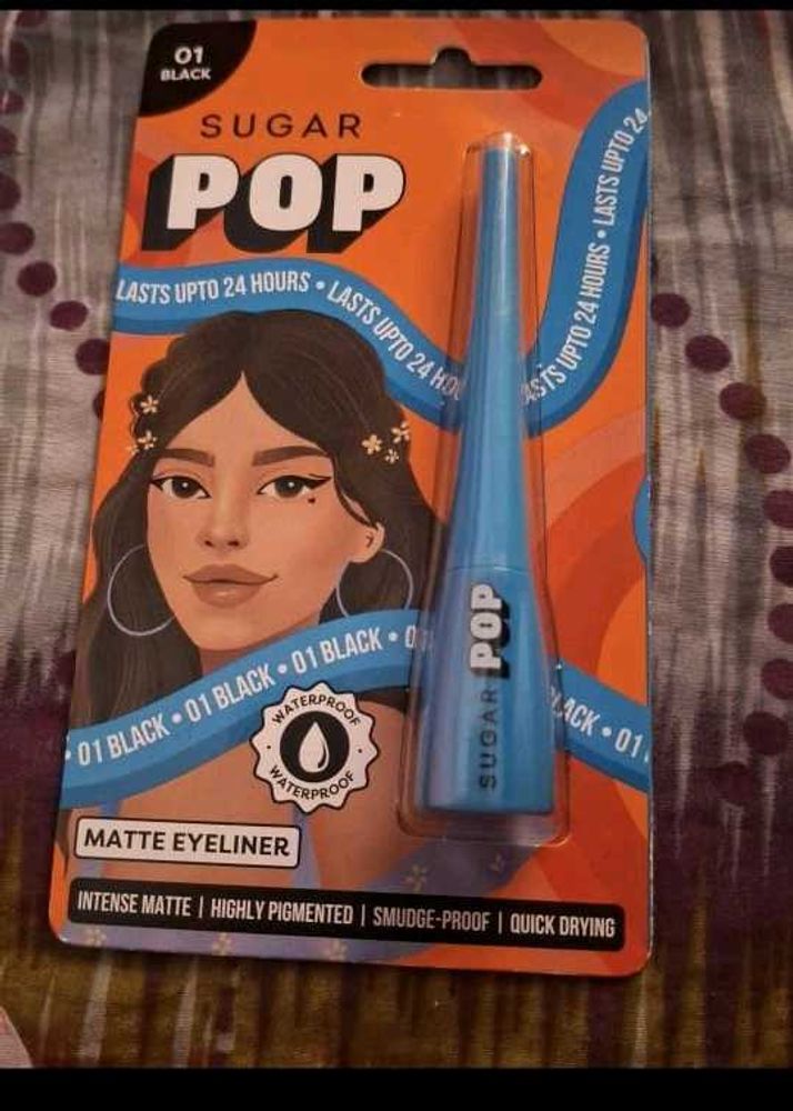 Sugar Pop Matte Eyeliner - Black