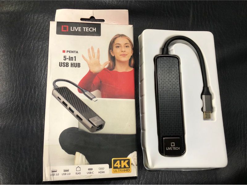 Live Tech 5-in-1 USB Hub