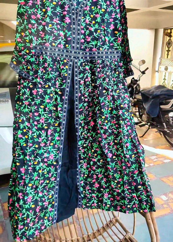 Ramzan Special Front Cut Design A-line Dress