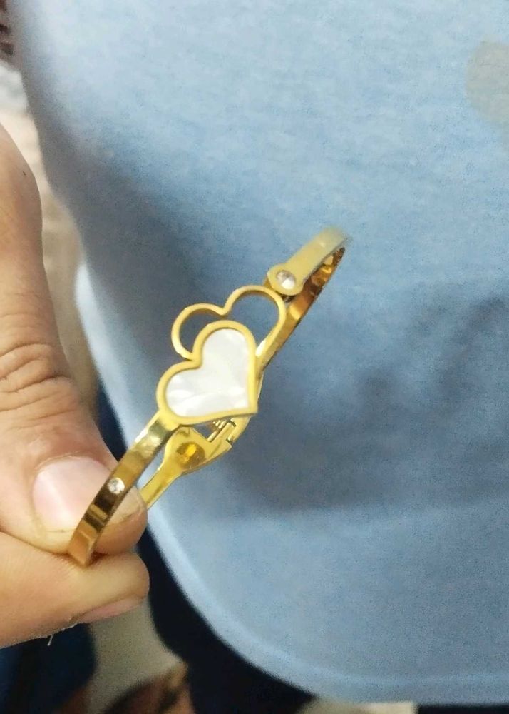 Heart Bangle Bracelet