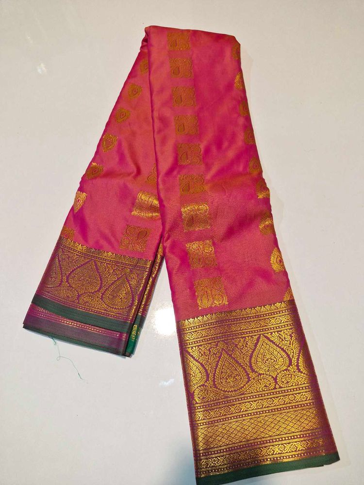 Pink Silk Saree