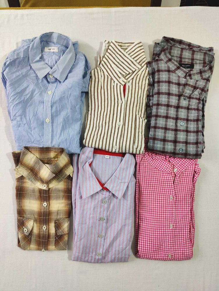 Men 6 Branded Shirts Combo