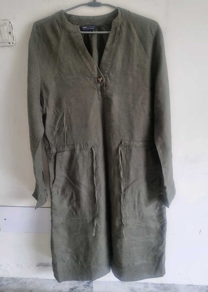 Olive Green M&amp;S tunic Top