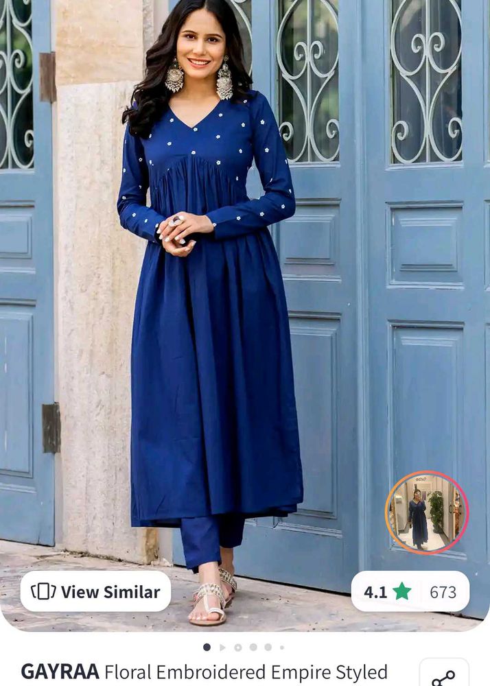 ❗️❗️❗️Brand New Elegant Blue Kurta Set