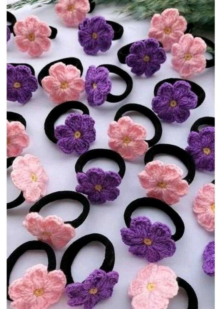 Flower Hair Tie Set