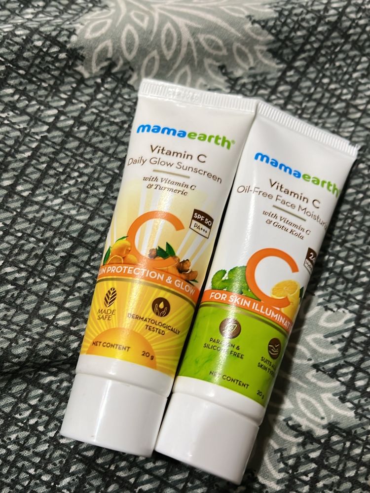 Mama Earth Vitamin C Sunscreen And Moisturiser