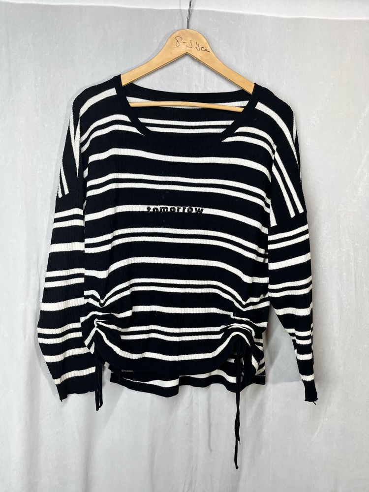 Striped Knit Sweater
