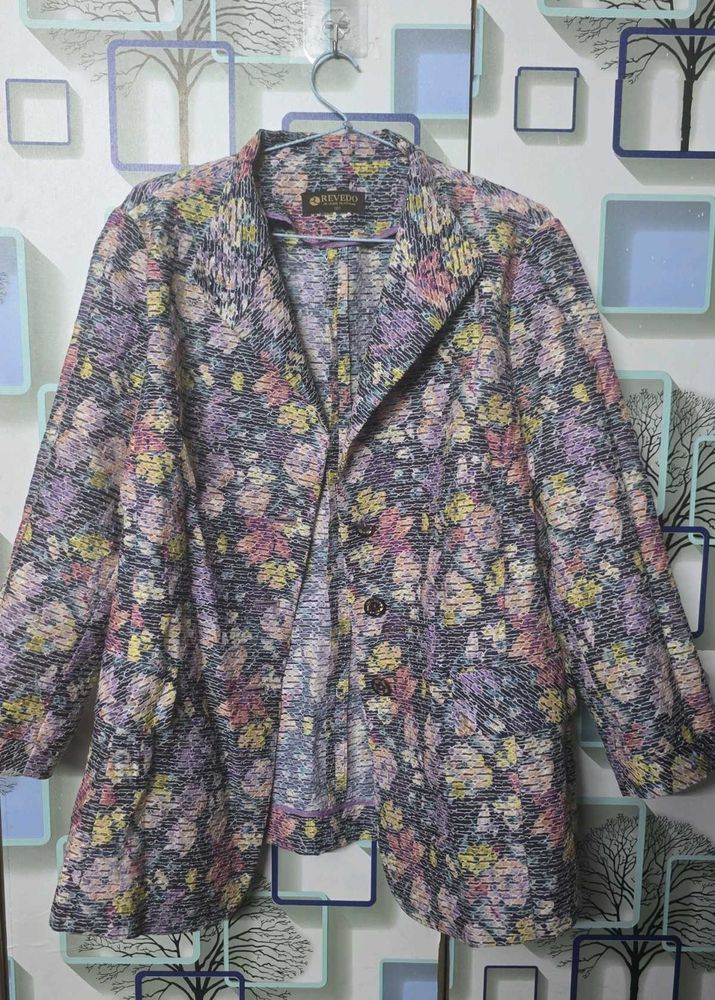 Floral Print Blazer
