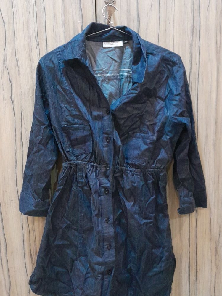 A Denim Blue Coloured Dress