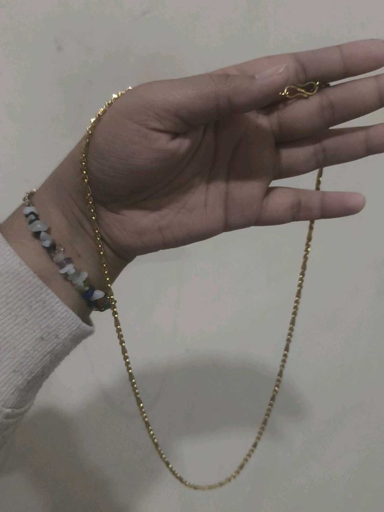 Gold-Tone Delicate Chain