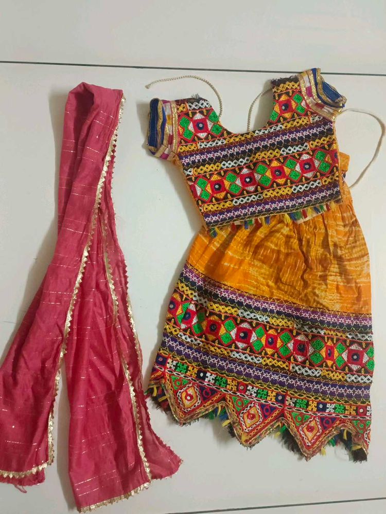Colorful Embroidered Lehenga Choli Set