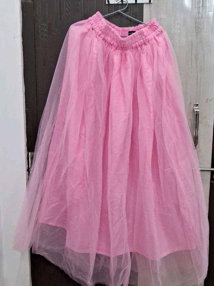 Pink Tulle Skirt