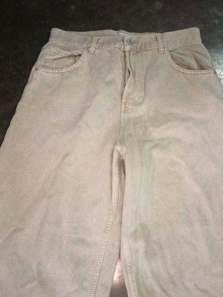 Vintage Tan Beige  Denim Jeans
