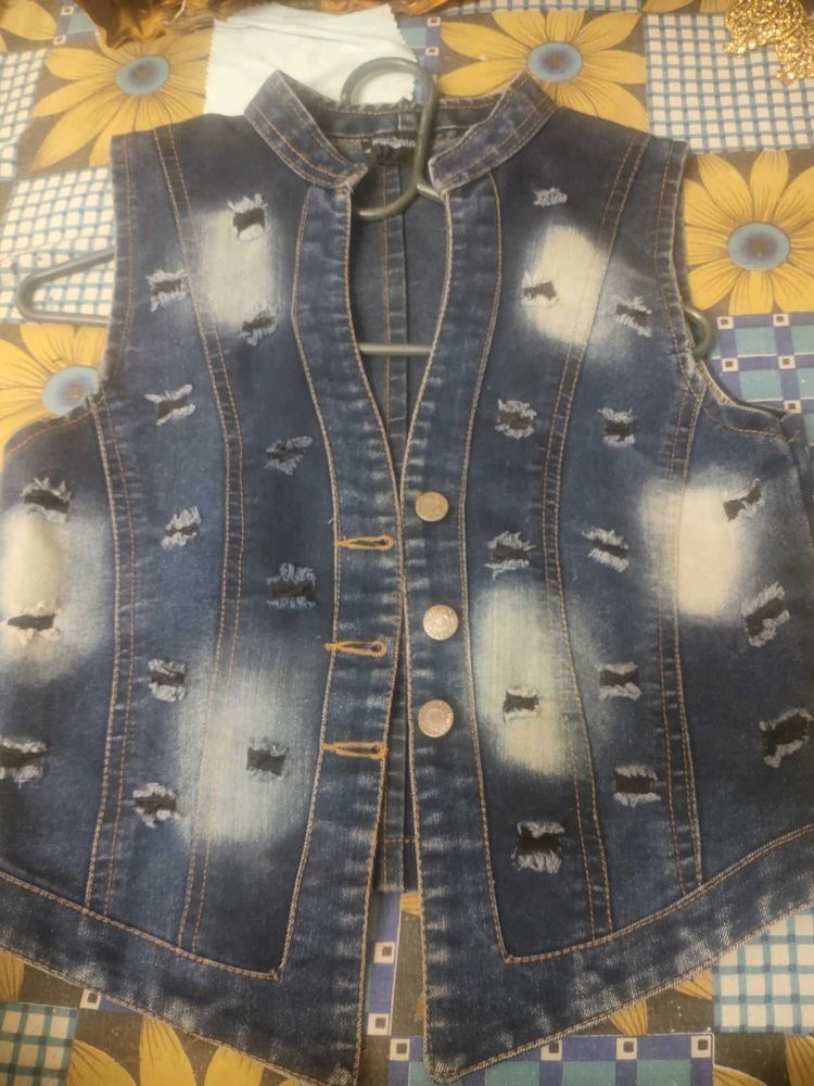 Distressed Denim jacket