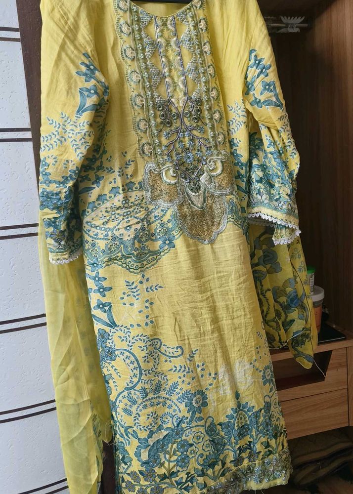 Daily wear patchwork kurta set