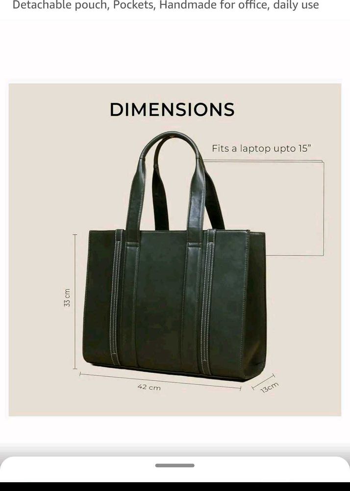 Soft Leather Laptop Tote Bag Purse Clutch Urbanic