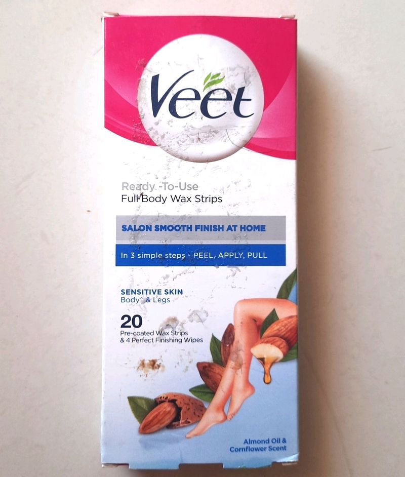 Veet Full Body Wax Strips For Sensitive Skin