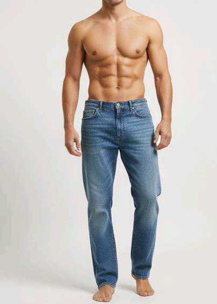 Men&#39;s Classic Blue Denim Jeans