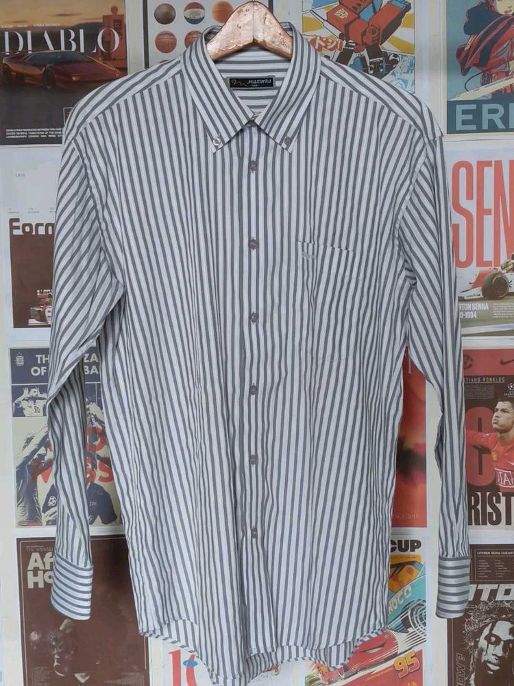 Striped Oversized Casual Shirt