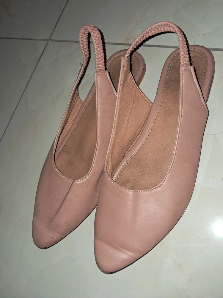 Pink Slingback Flats - Size 7