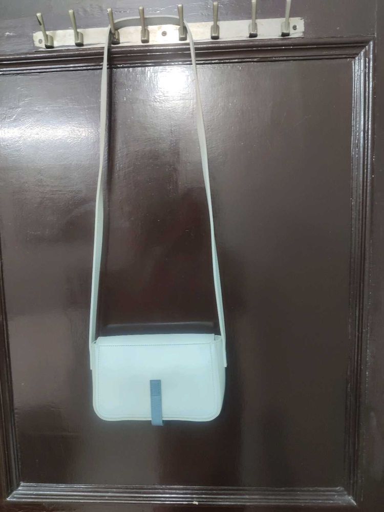 Minimalist Pastel Sky Blue Crossbody Bag