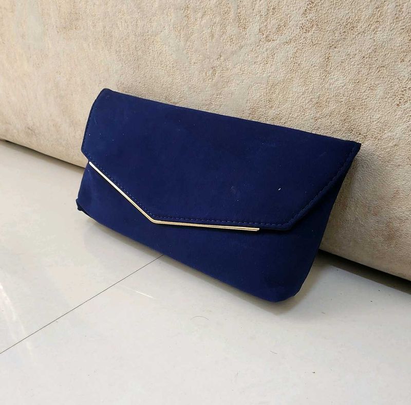 Dorothy Perkins Elegant Blue Clutch
