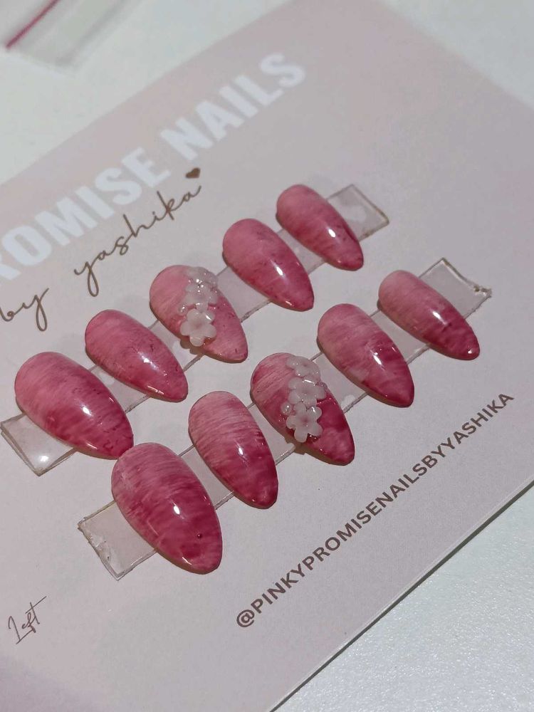 Pink Press-On Nails