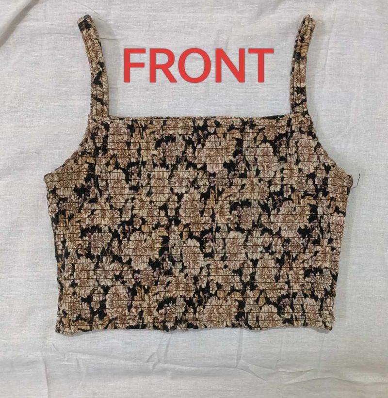 Brown Classic Crop Top