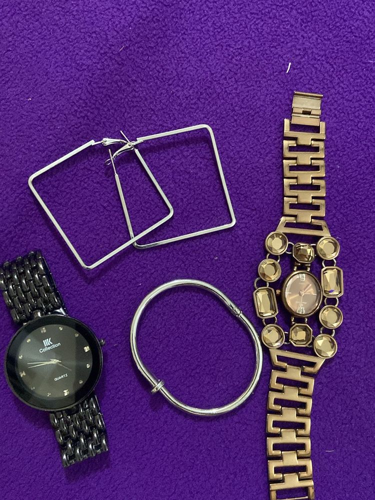 Western Watch With Earrings