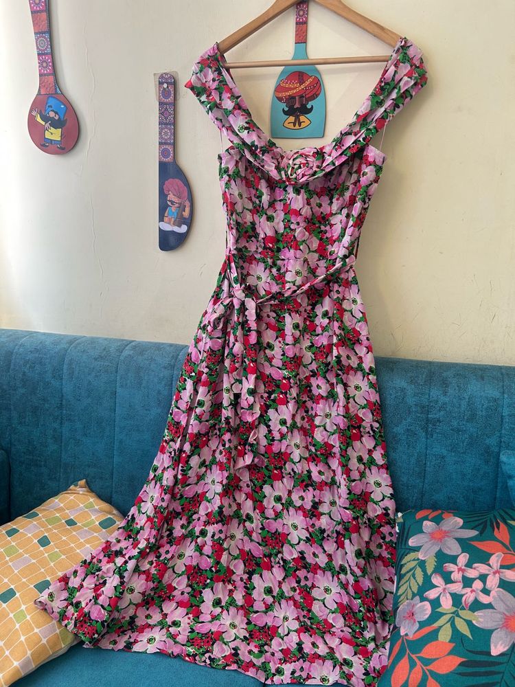 Cover Story Floral Flare Dress