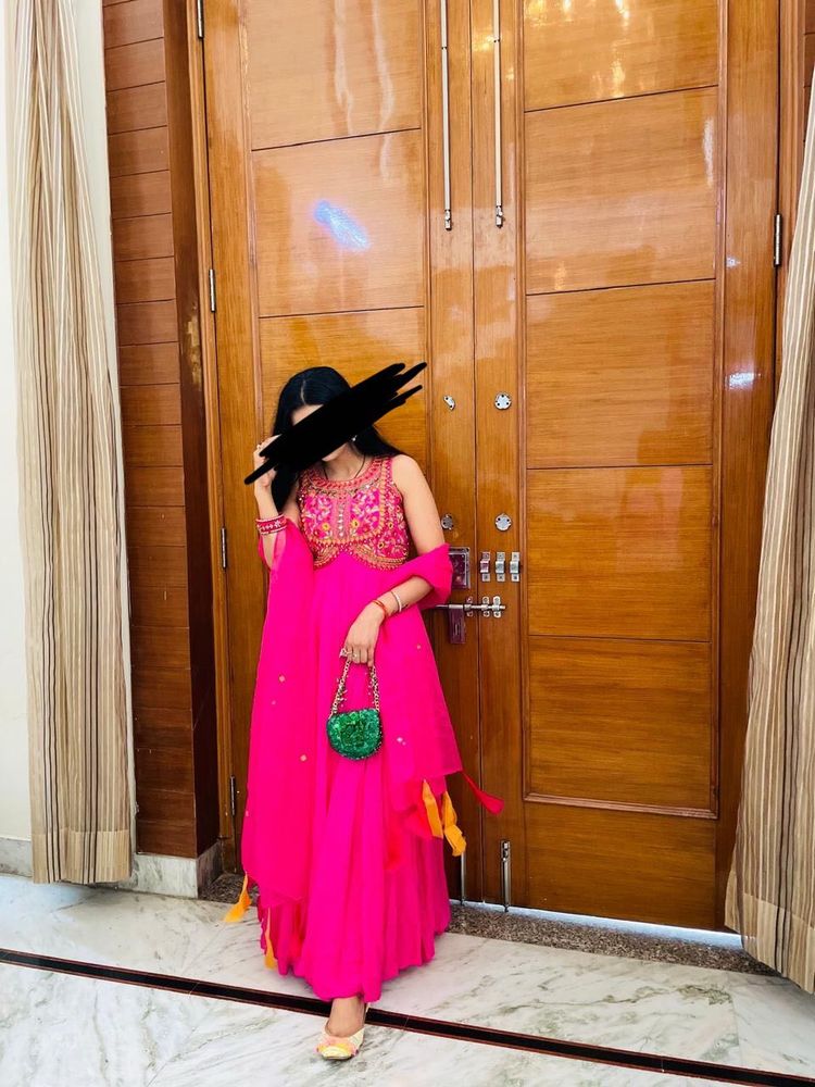 Pink Floor Length Dress