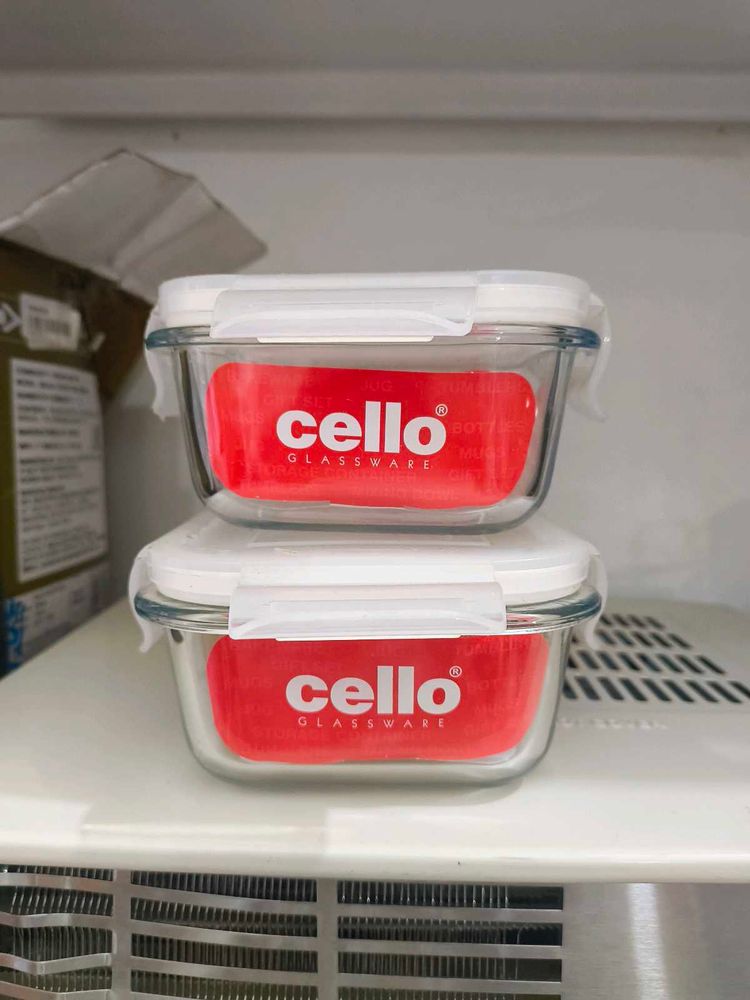 Cello Glassware Containers (Set of 2)