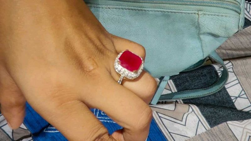 Red Stone Cocktail Ring