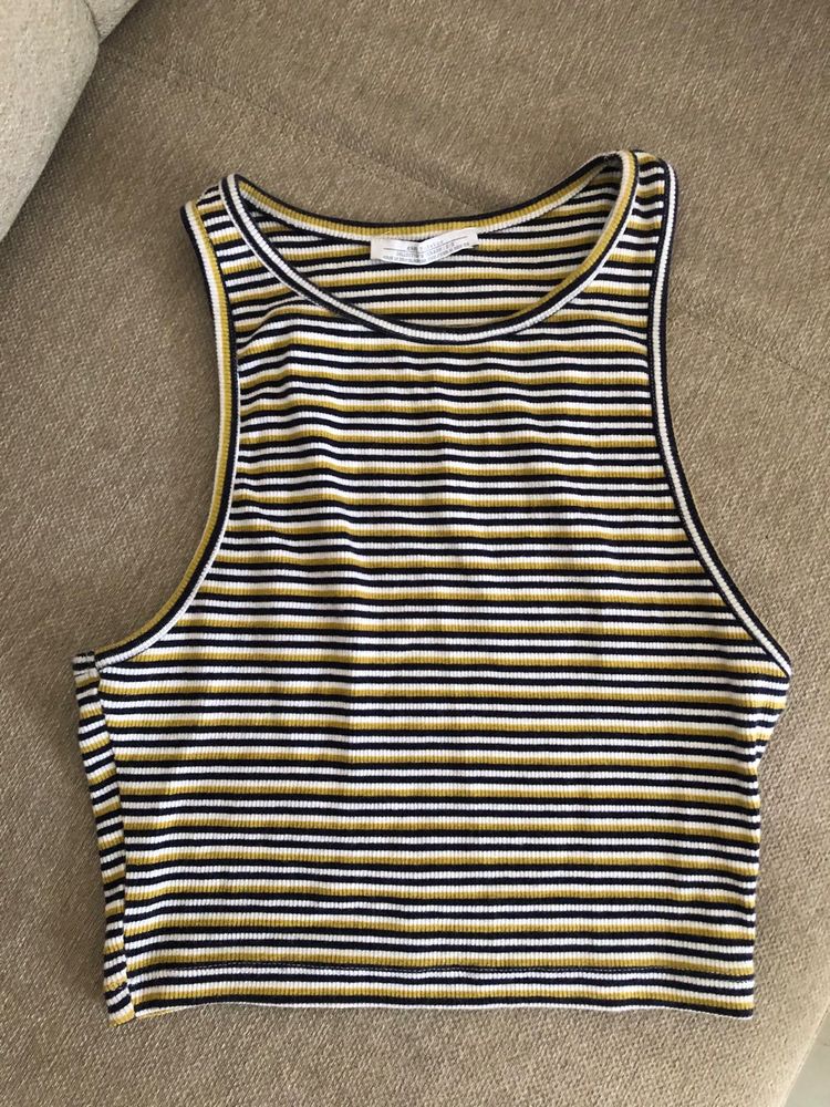 Zara Stripped Cotton Tank Top