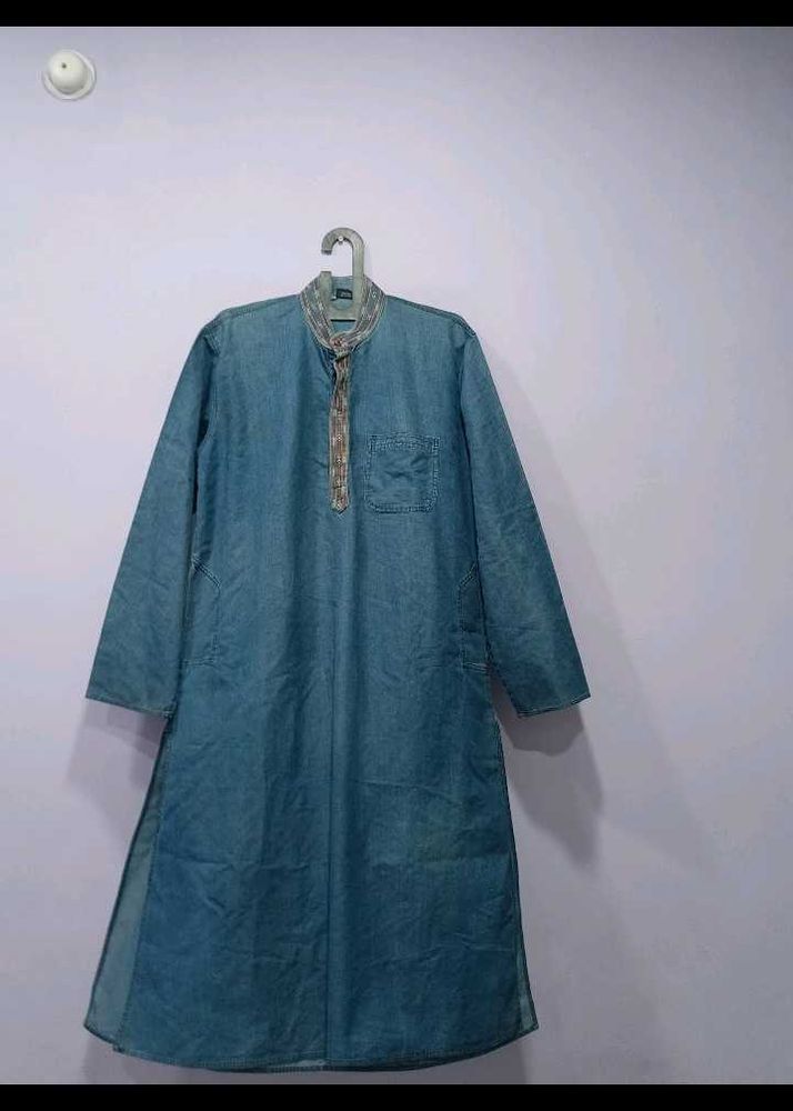 Denim Kurta - Woman&#39;s Ethnic Wear