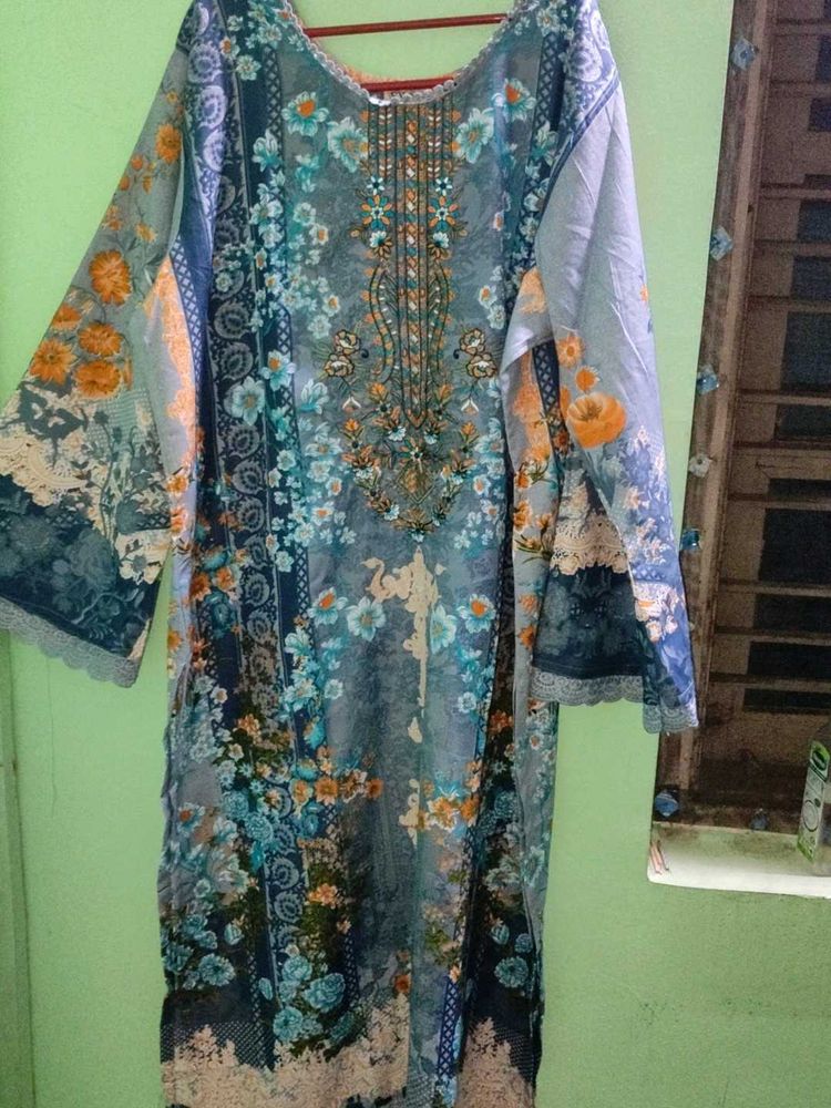 embroidery cotton pakistani dress