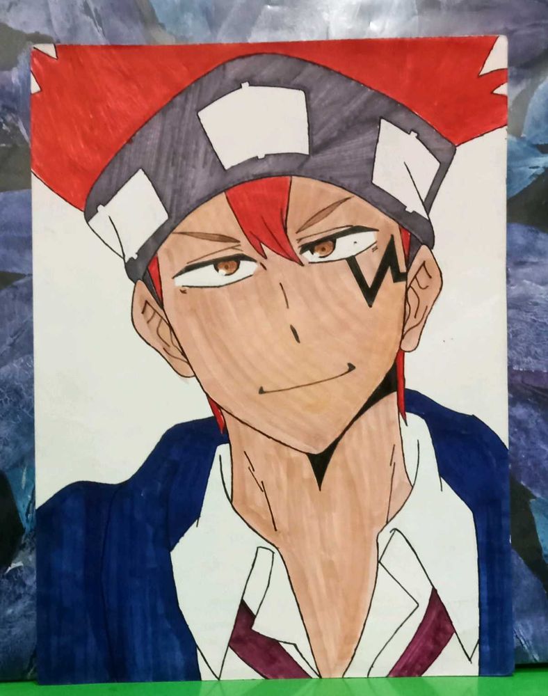 Handsome Anime Boy Portrait Very Good Condition
