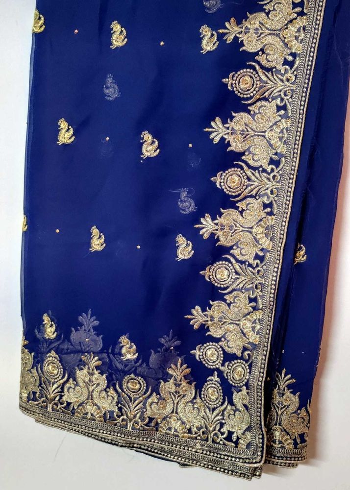 Elegant Blue Saree