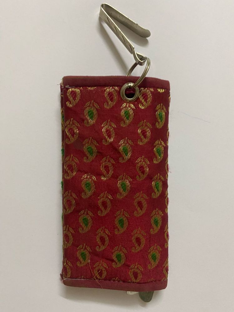 Ethnic Paisley Keychain Pouch