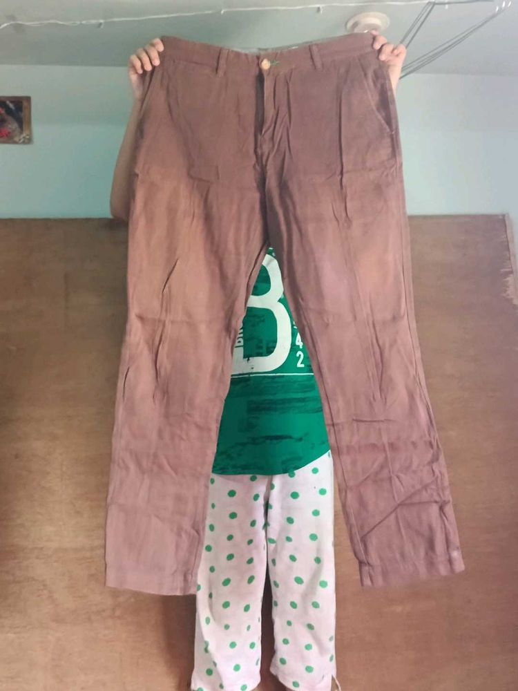 Brown Casual Trousers
