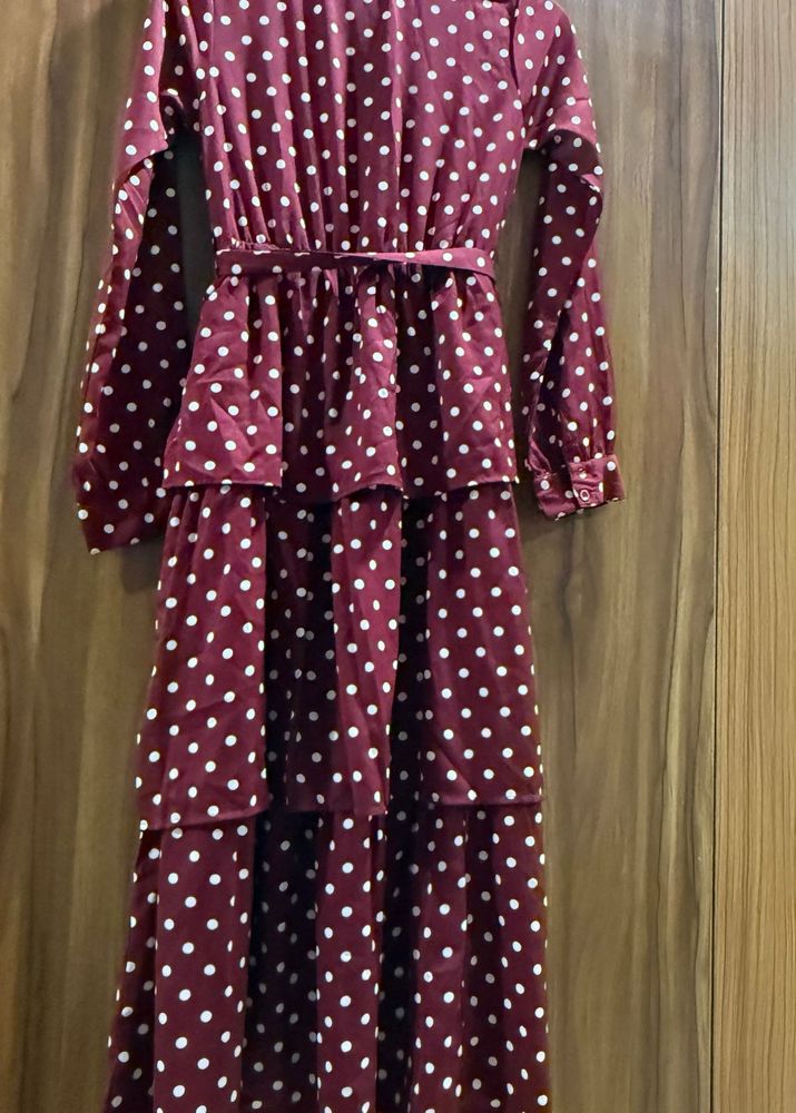Polka Dot Maxi Dress