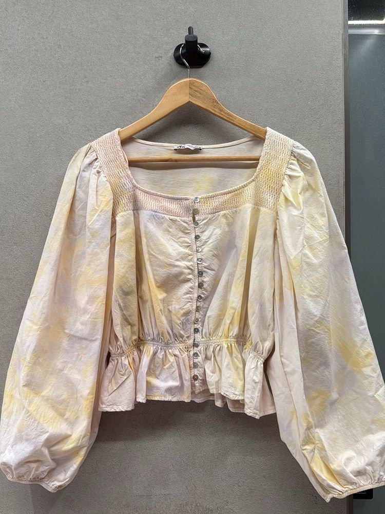 Tie-dye Long Sleeve Top